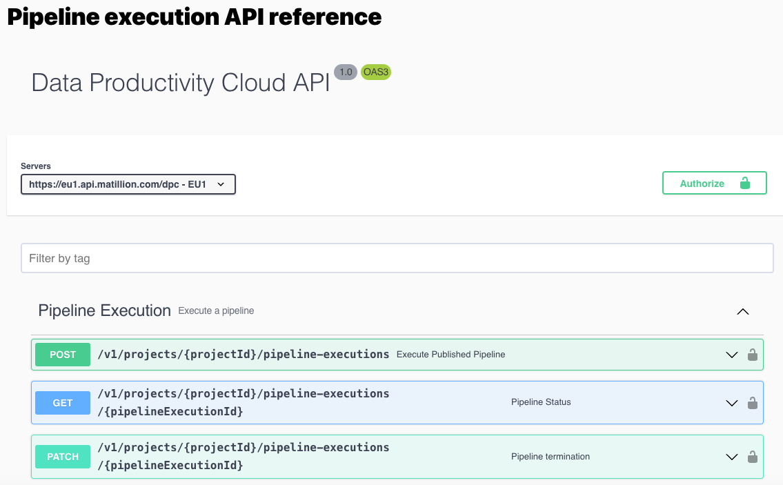 api reference