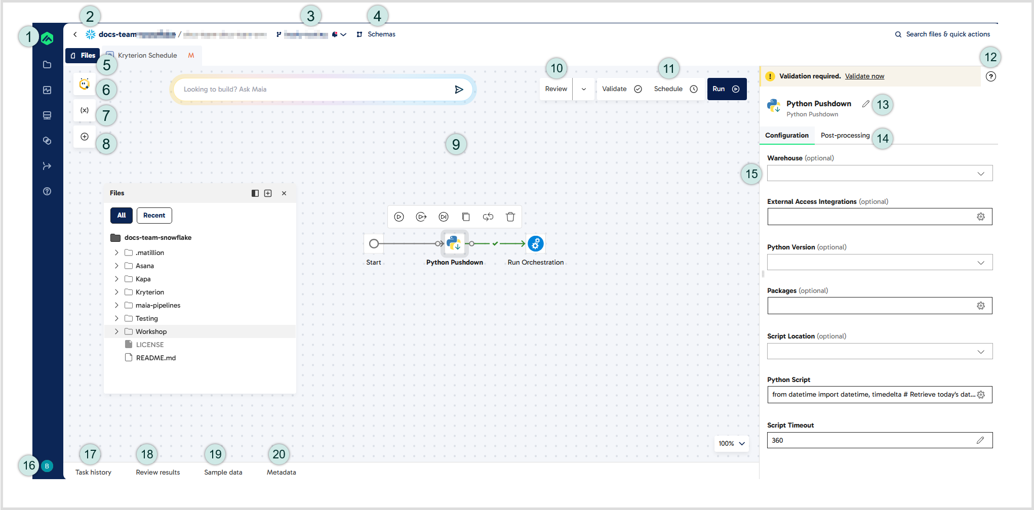 Labelled Designer UI