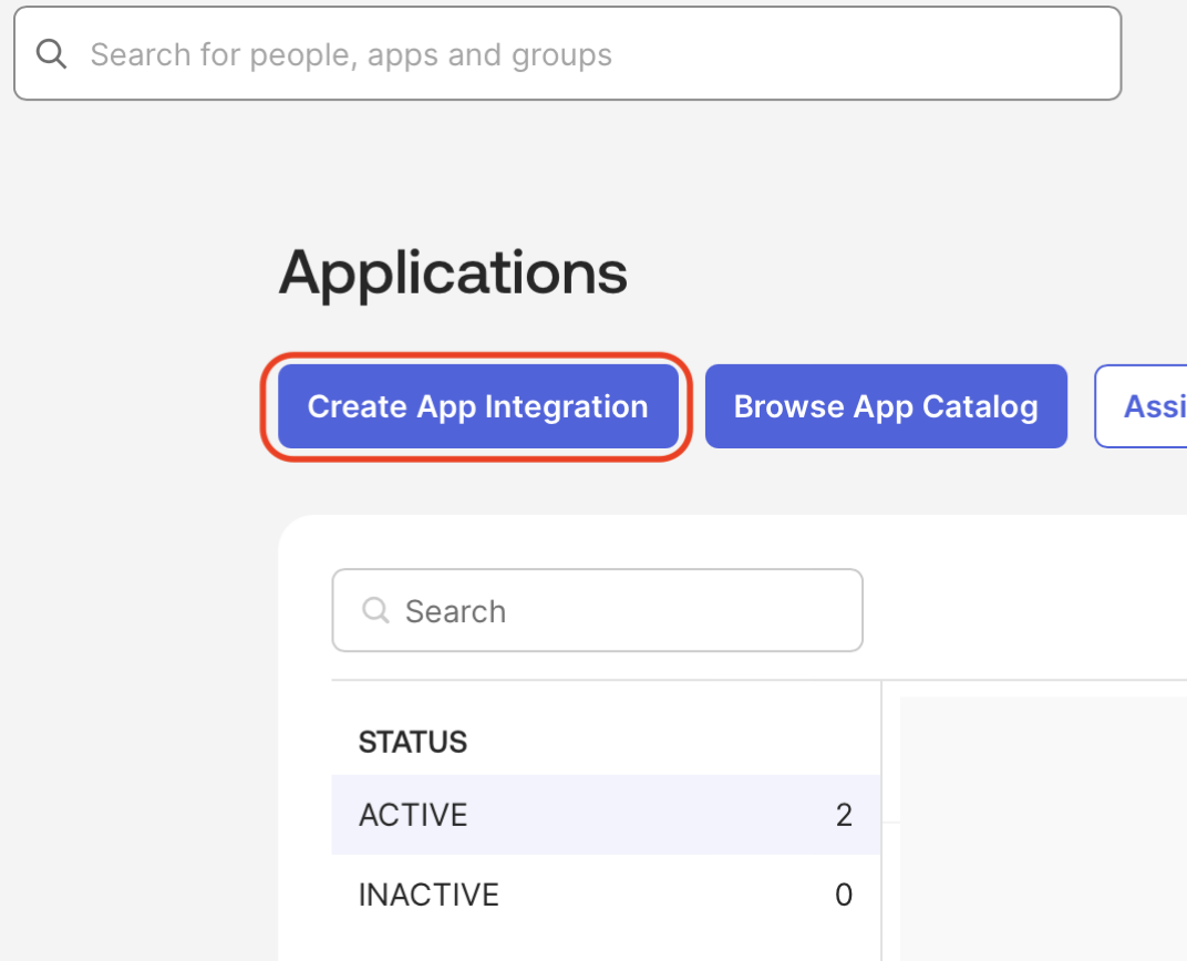 Create App Integration