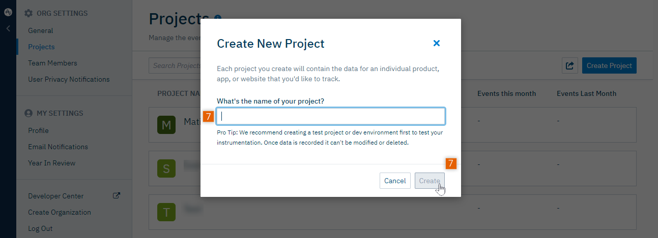 Create New Project