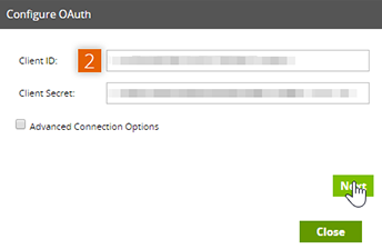 Configure OAuth settings