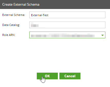 Create external schema details