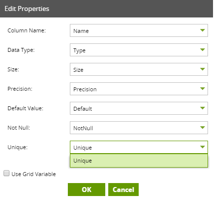 Grid variable mapping