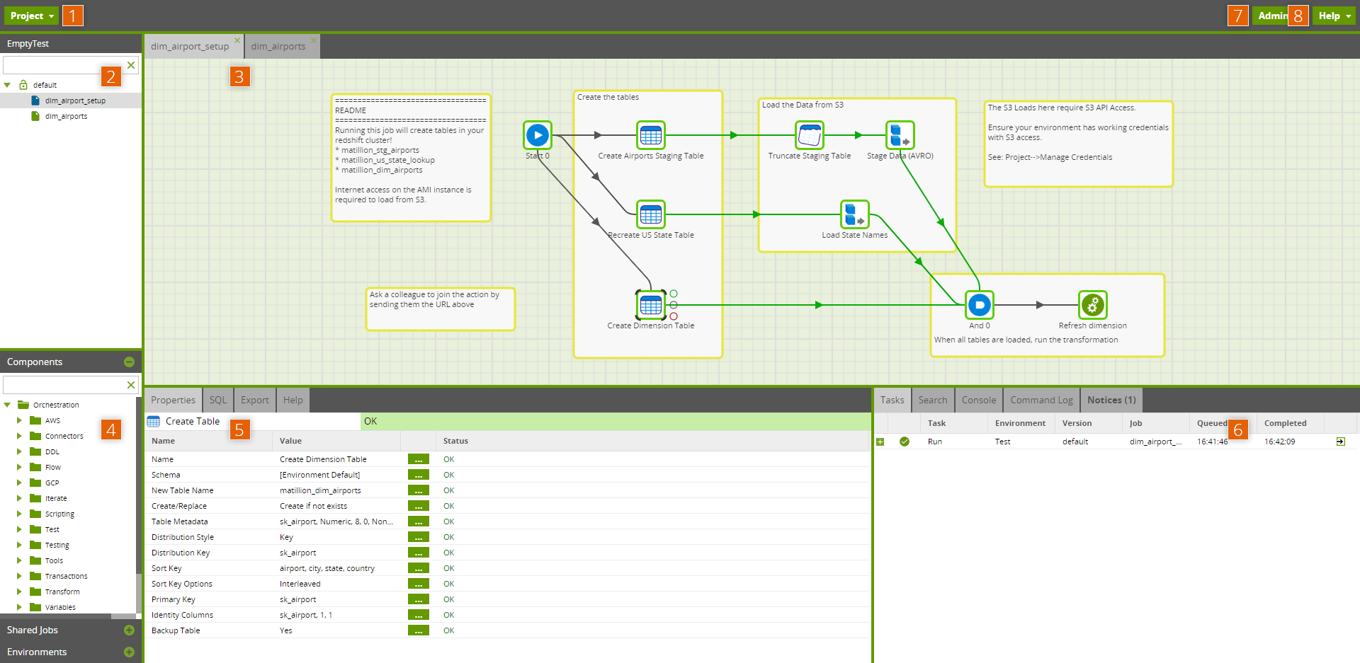 Matillion ETL UI