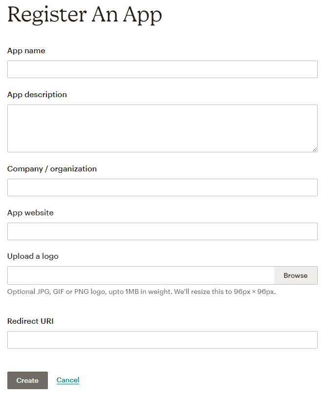 Entering app details