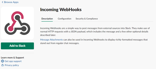Incoming Webhooks