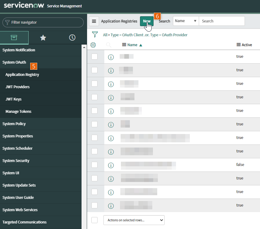 Application Registry