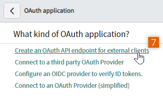 Create OAuth API endpoint 