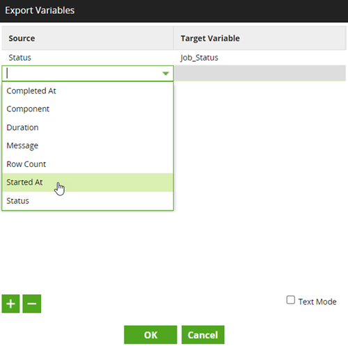 Export Variables