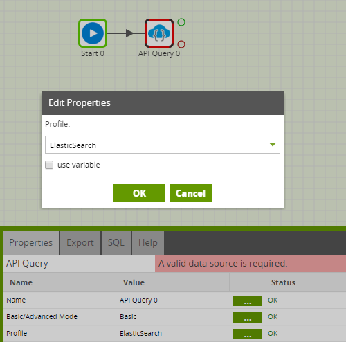 Select API profile