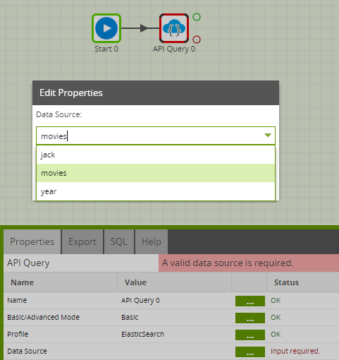 Select data source