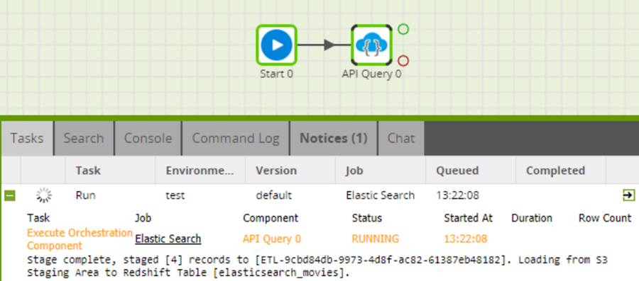 Run the API Query component