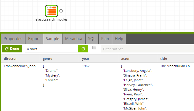 View and transform the data