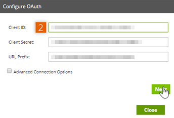 Configure OAuth settings