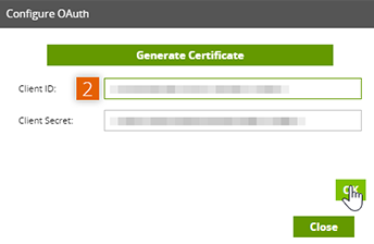 Configure OAuth settings