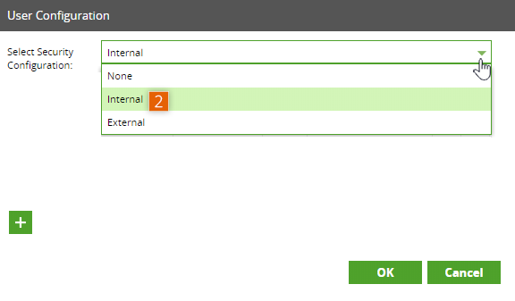 User Configuration window