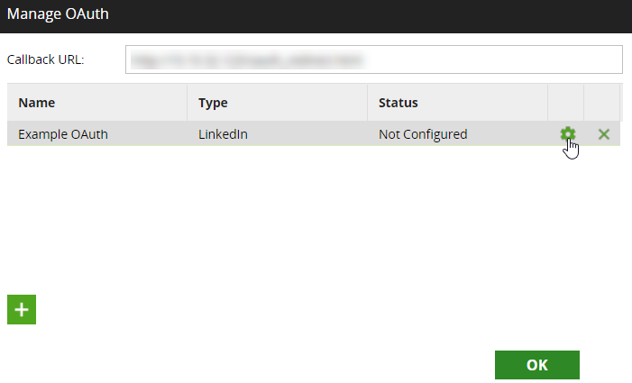 Manage OAuth