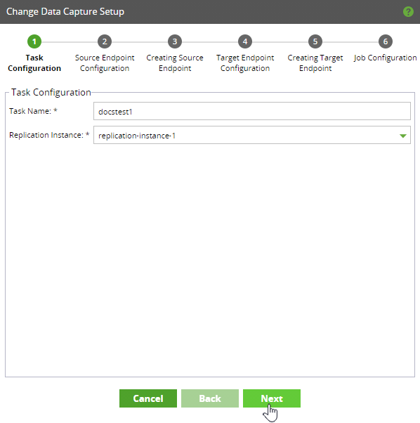 Change Data Capture setup