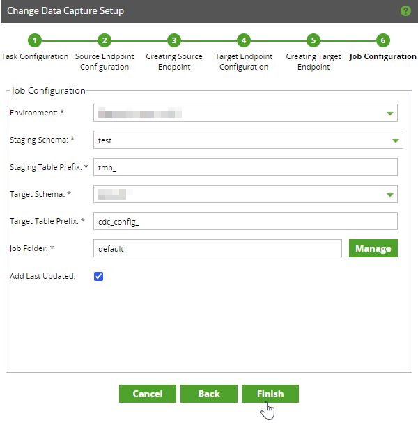 Job configuration