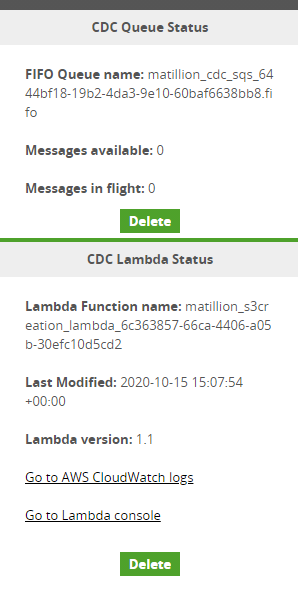 CDC Lambda status