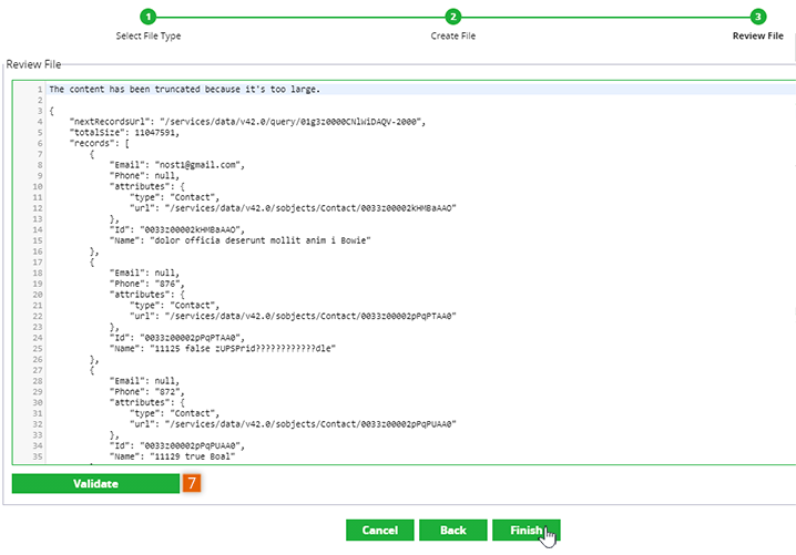 Validate File