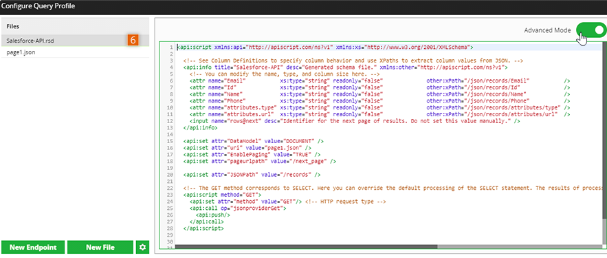 RSD file content
