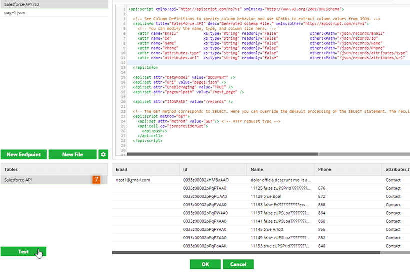 Test the API again