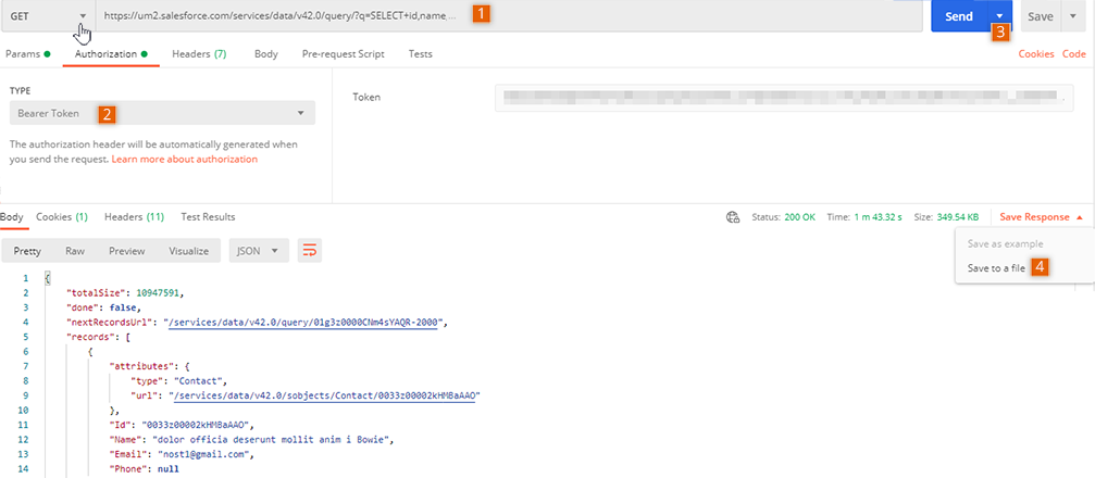 Load and Save data from Salesforce