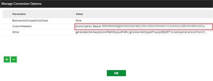 Manage Connection Options