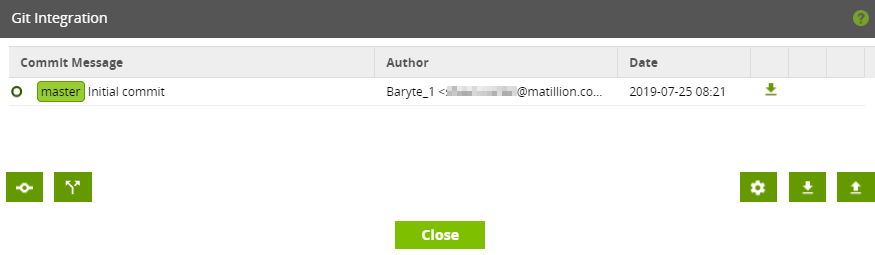 Git Integration dialog
