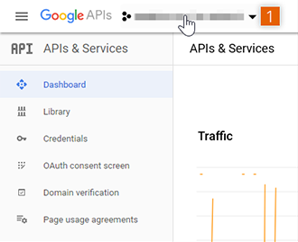 Google API & Services page