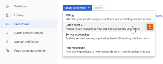 Create an OAuth Client ID