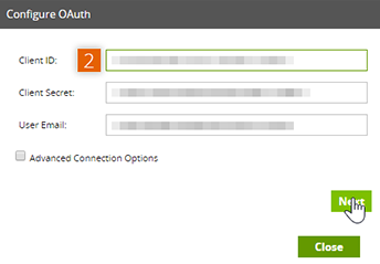Configure OAuth settings