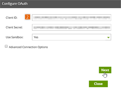 Configure OAuth settings