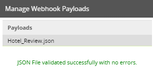 Validated payload