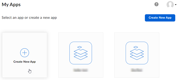My Apps dashboard