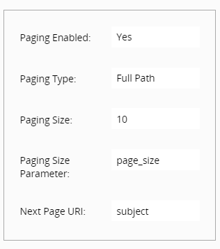 Extract paging outcome
