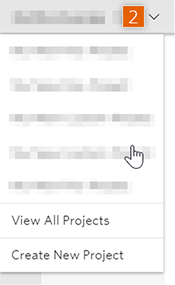 Project console dashboard