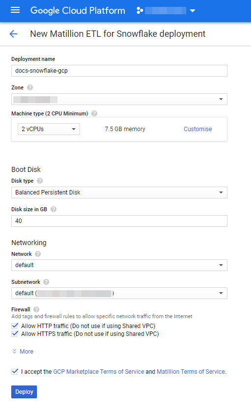 Configure instance and deploy