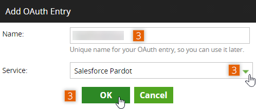 Add an OAuth entry