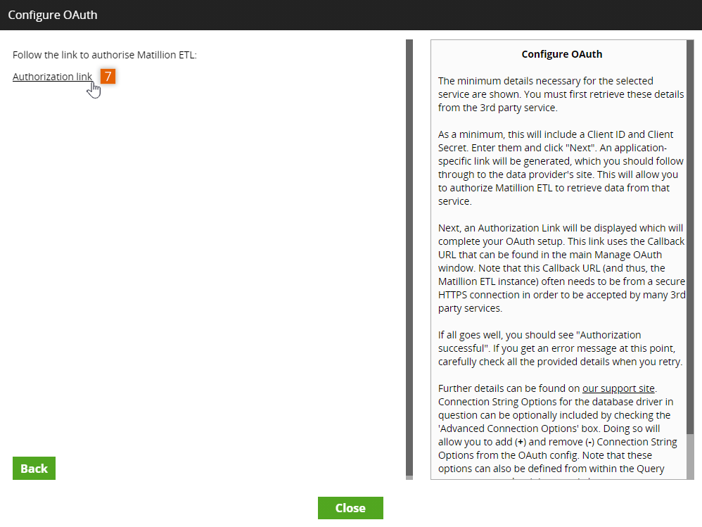 Authorize Matillion ETL to use the Pardot app