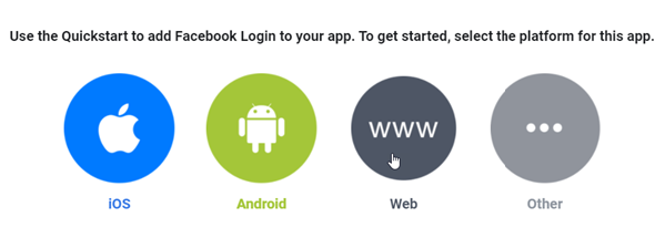Selet an app platform