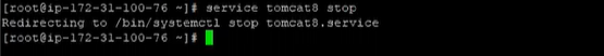 Stop tomcat service